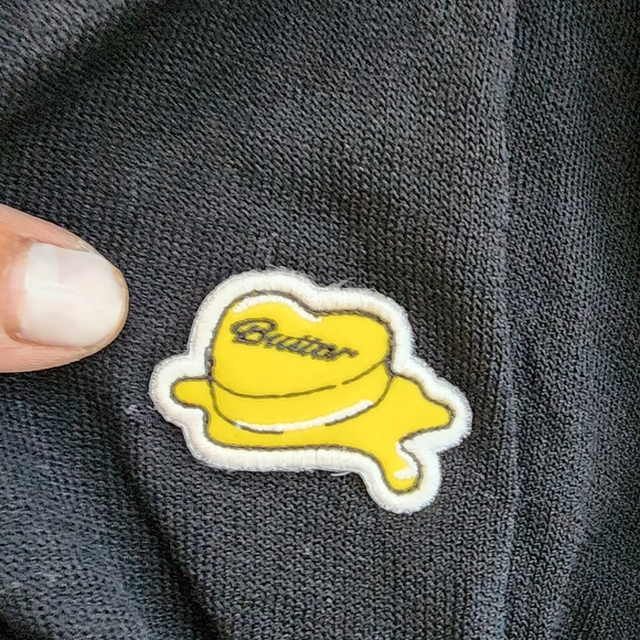 Black Knit Cardigan with Ribbed Details - Picture 3 of 13